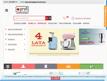 Tablet Screenshot of profi-kuchnia.pl